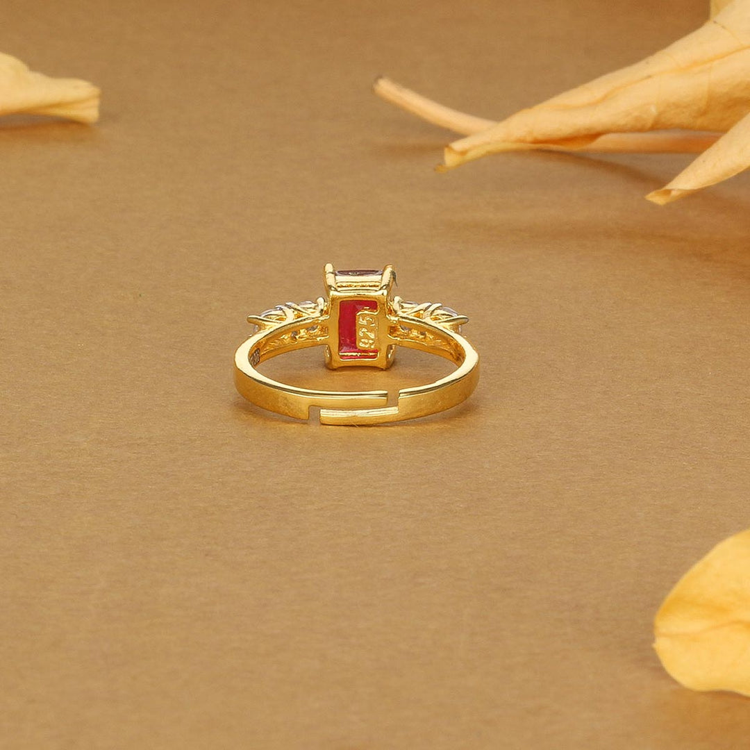 92.5 silver Vithisha Diamond Design Ring | SHOBITAM
