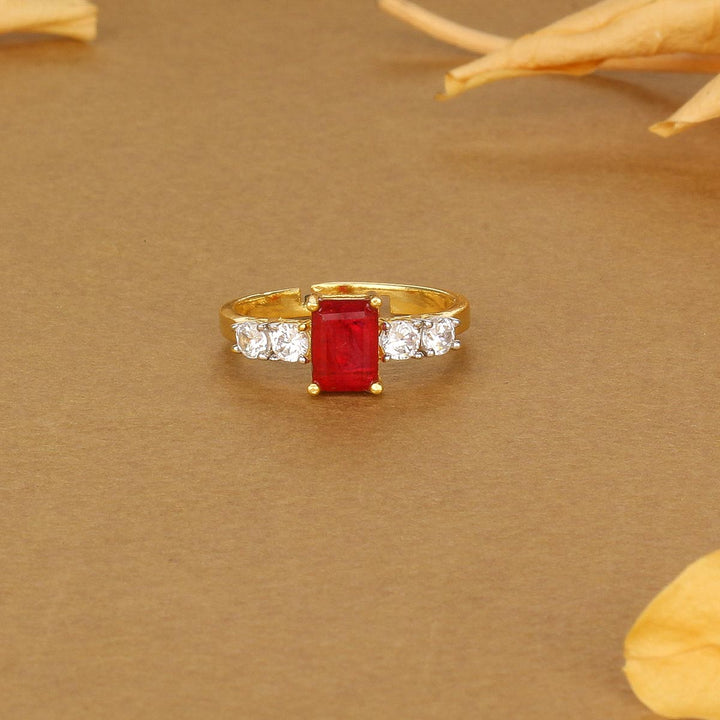 92.5 silver Vithisha Diamond Design Ring | SHOBITAM