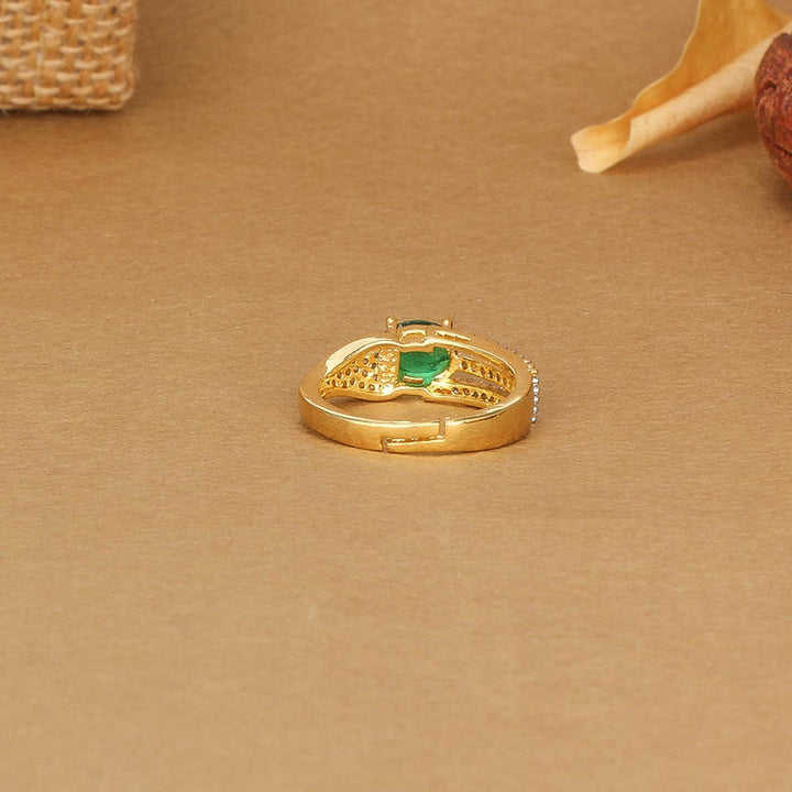 Pure 92.5 Silver Jeevika Diamond Design Ring | SHOBITAM