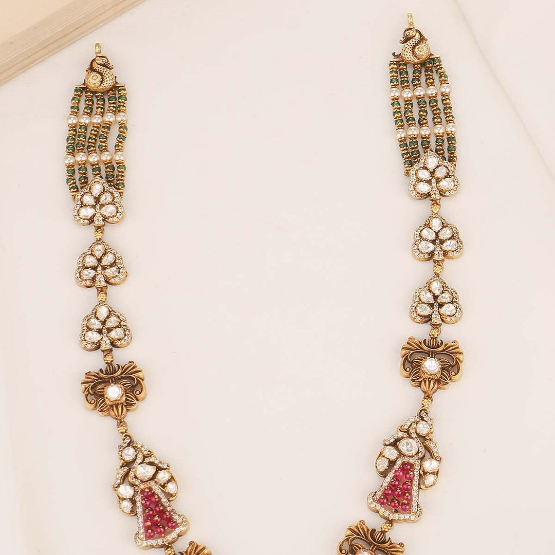 92.5 Pure Silver, Nethra Fusion Deep Nagas Long Necklace