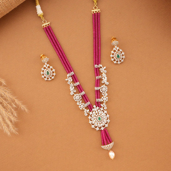 92.5 Silver, Unique Avikam Long Necklace Set