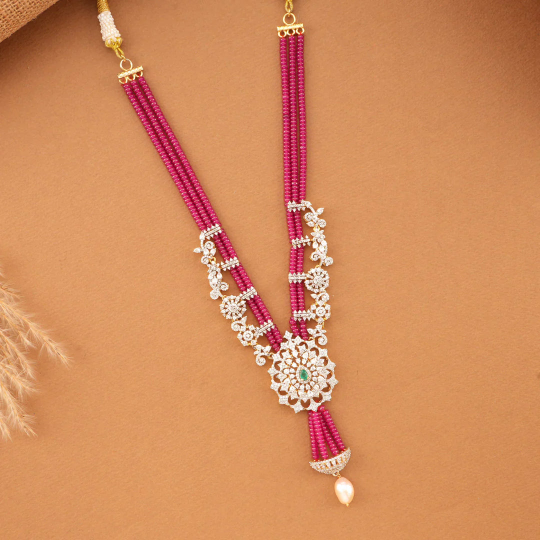 92.5 Silver, Unique Avikam Long Necklace Set