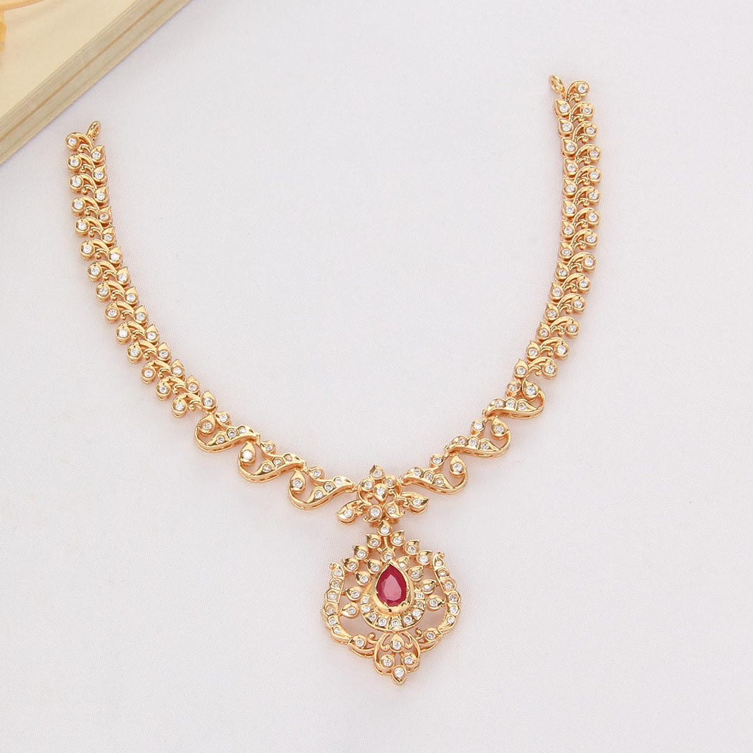 Pure 92.5 Silver, 24kt Gold Plated Shine Charm Short Necklace Set | SHOBITAM