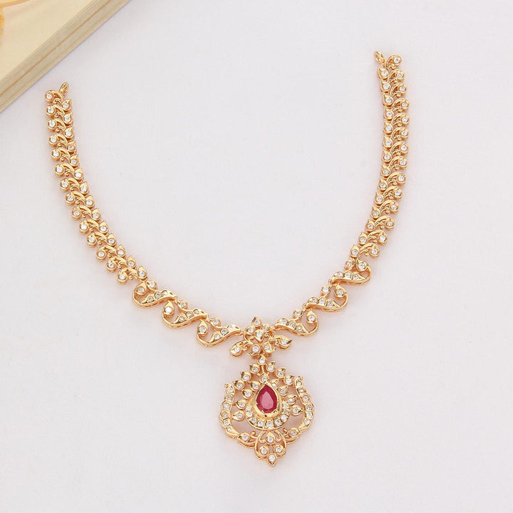Pure 92.5 Silver, 24kt Gold Plated Shine Charm Short Necklace Set | SHOBITAM