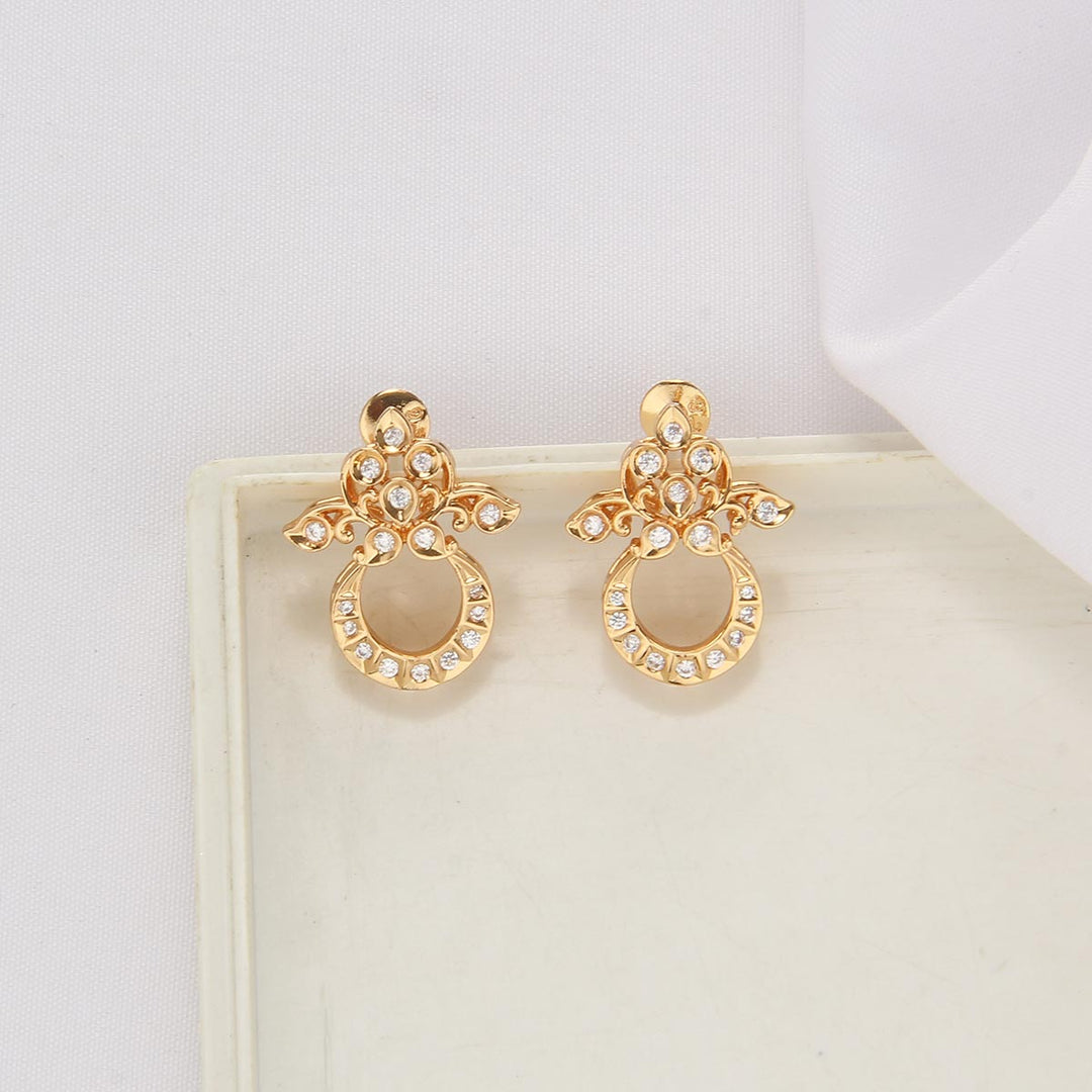 92.5 Silver, 24kt Gold Plated Gleaming Short Necklace Set | SHOBITAM