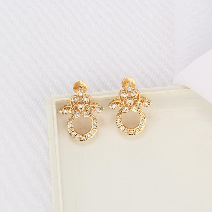 92.5 Silver, 24kt Gold Plated Sparkling Charm Short Necklace Set | SHOBITAM