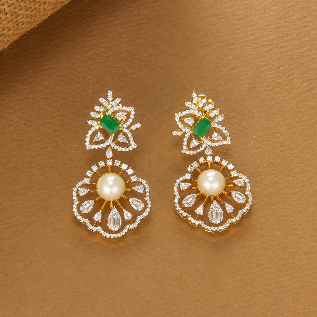 92.5 silver Asmika Short Necklace Set | SHOBITAM