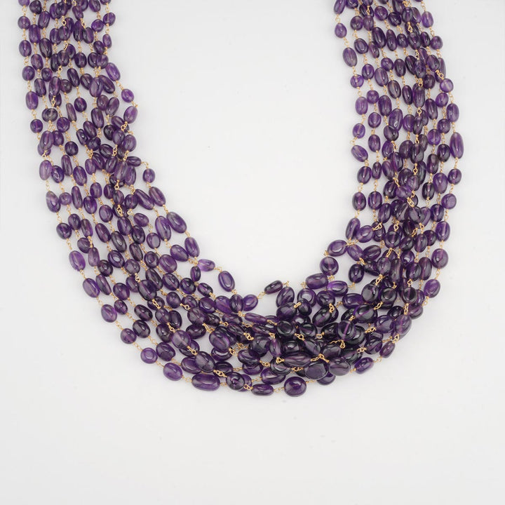 Pure 92.5 Silver Amethyst Beads | SHOBITAM