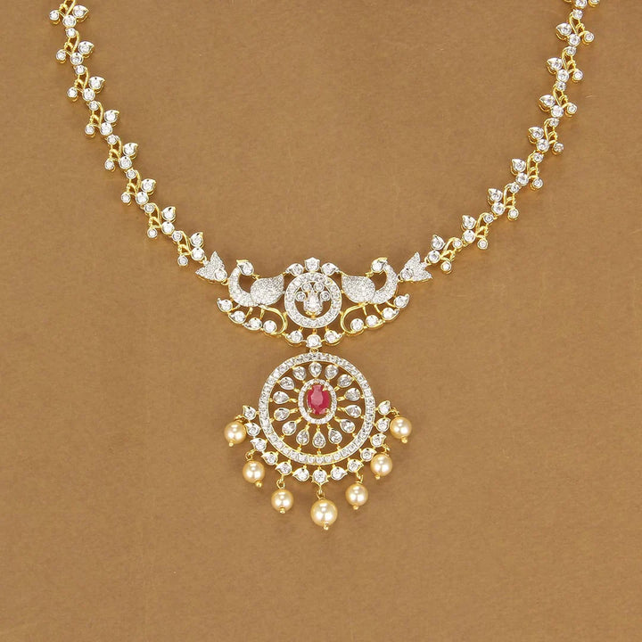 92.5 Silver,Royal Crest Short Necklace Set