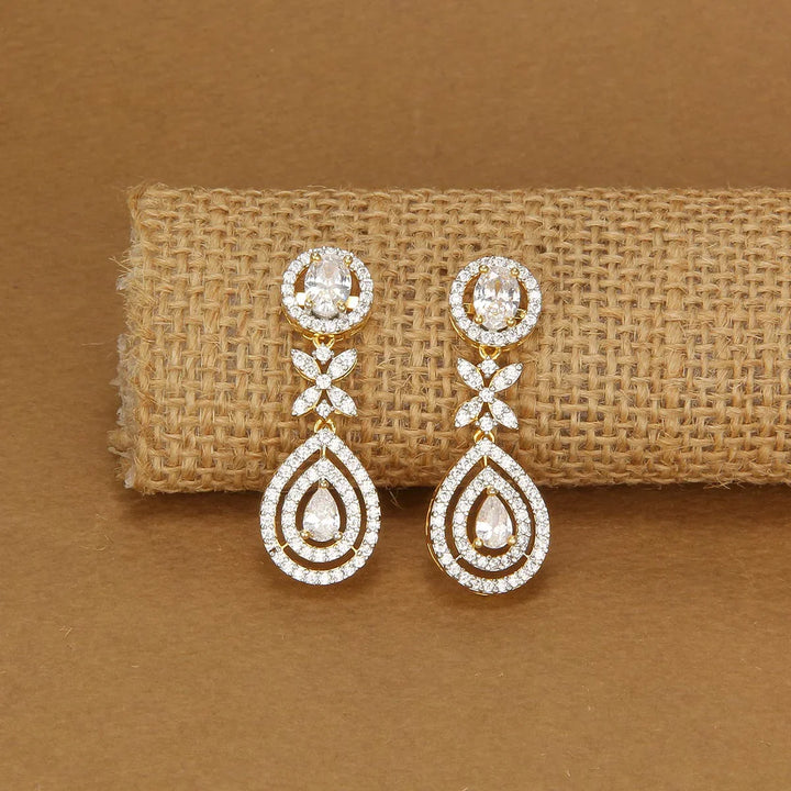 92.5 Silver, Trendy Charm Short Necklace Set