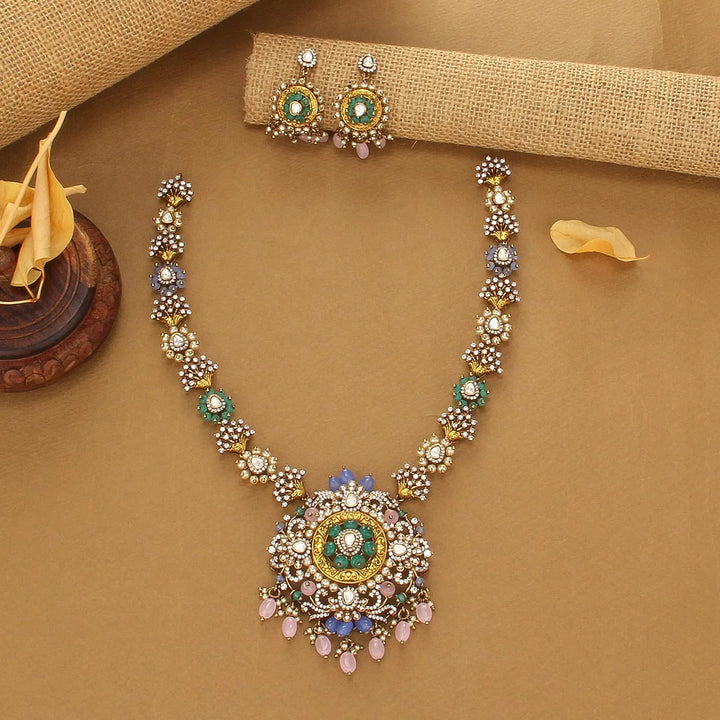 92.5 Silver, Aharikha Avikam Short Necklace Set