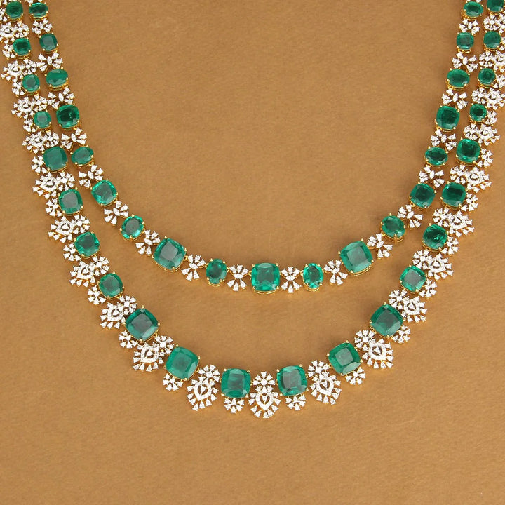 92.5 Silver,Tanusha Avikam Long Necklace Set