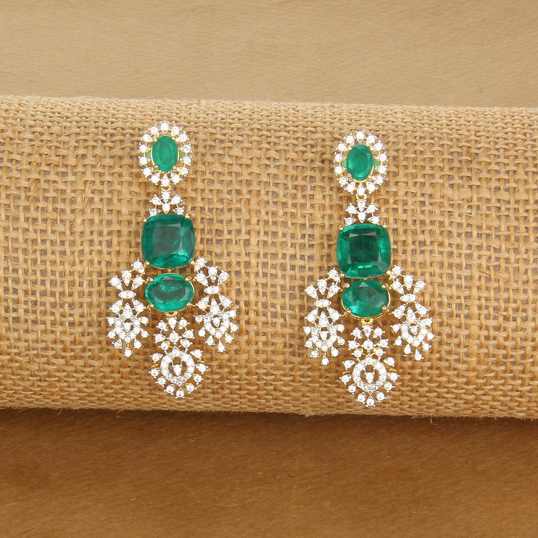 Pure 92.5 Silver, Gold Plated Tanusha Avikam Long Necklace Set | SHOBITAM