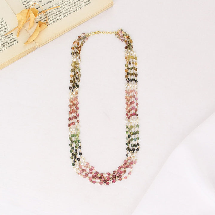 Pure 92.5 Silver, 24kt Gold Plated Shivali Beads Necklace | SHOBITAM