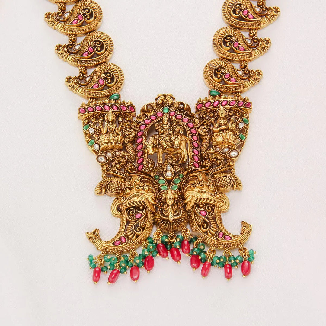 92.5 Silver, 24kt Gold Plated Cyrlin Short Necklace