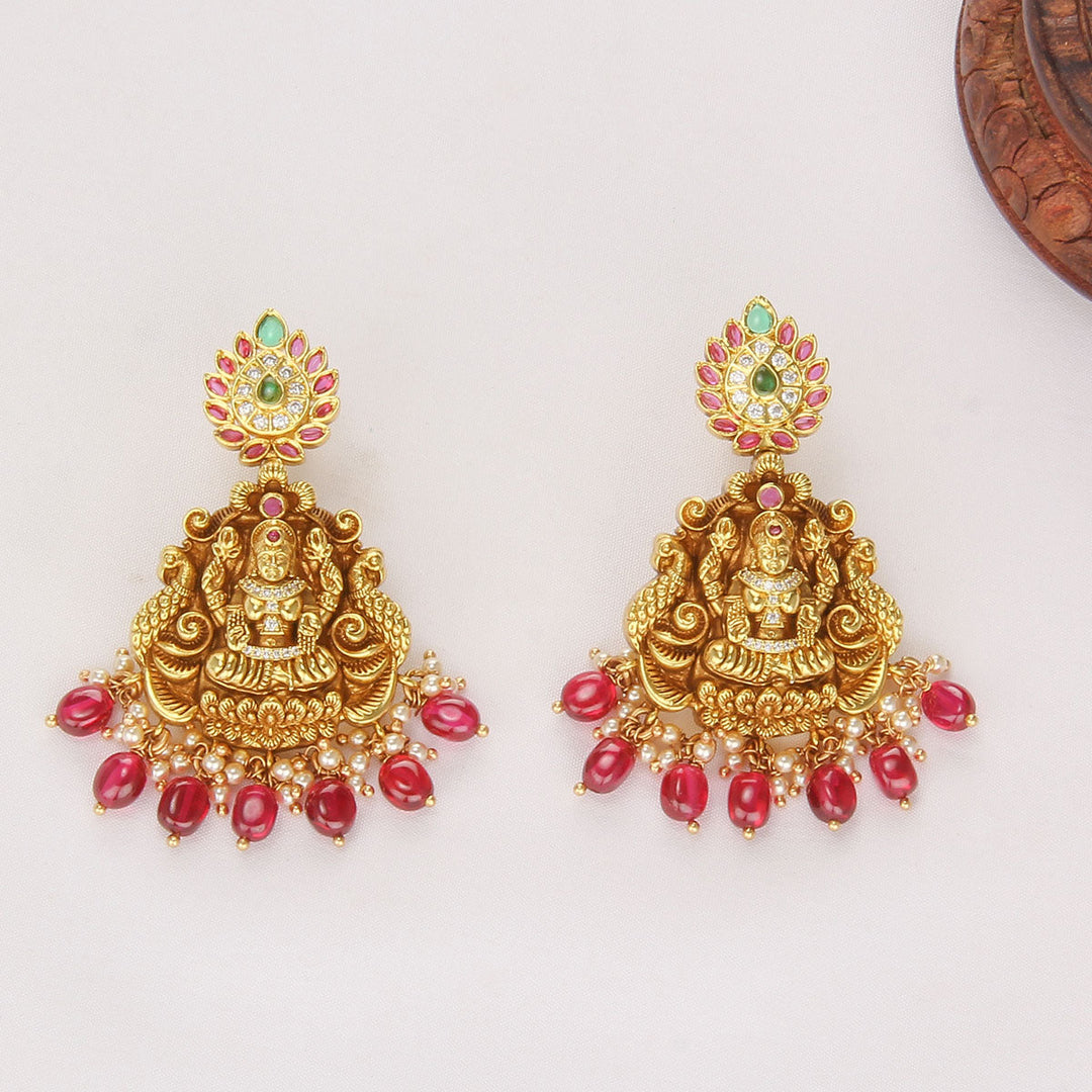 92.5 Silver, 24kt Gold Plated, Heritage Nagas Necklace Set | SHOBITAM