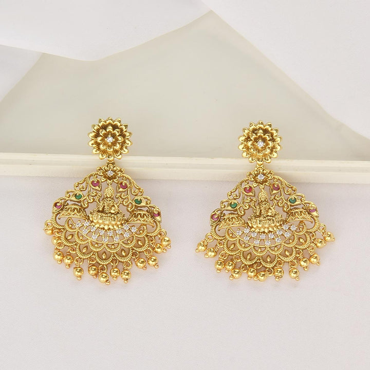 Pure 92.5 Silver, 24kt Gold Plated Charming Long Necklace Set | SHOBITAM