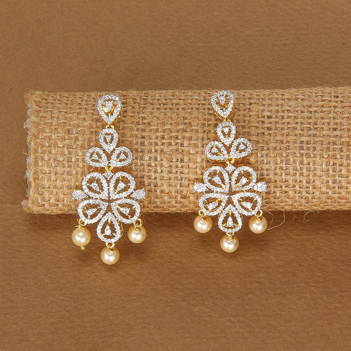 Pure 92.5 Silver Janisha Avikam Short Necklace Set | SHOBITAM