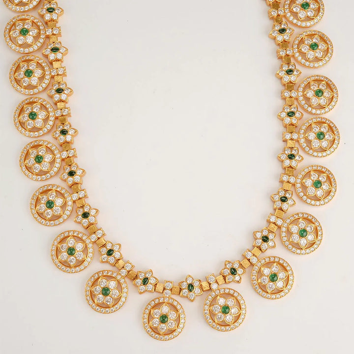 92.5 Silver, 24 kt Gold-Plated Chetana Necklace