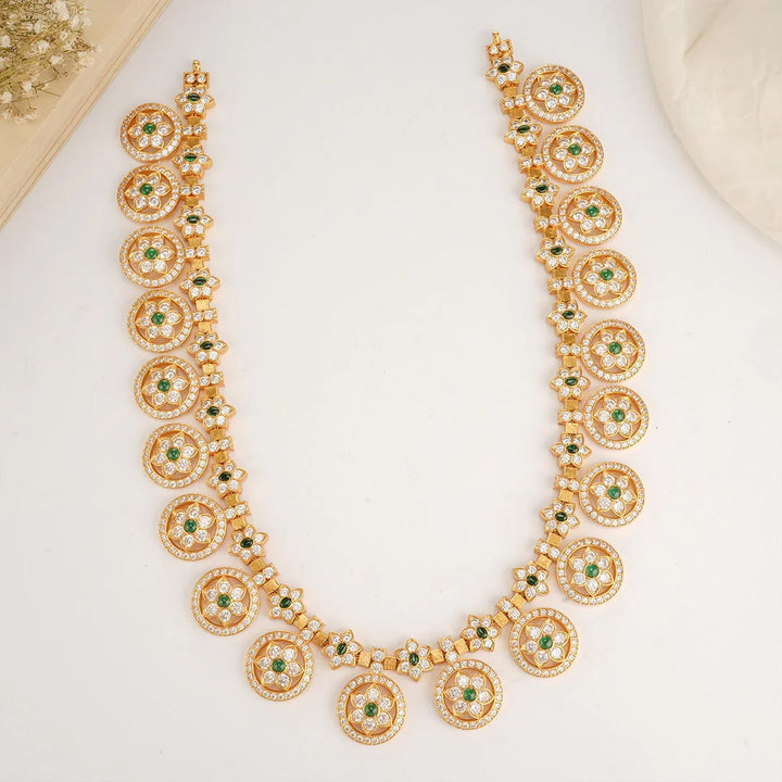 92.5 Silver, 24 kt Gold-Plated Chetana Necklace