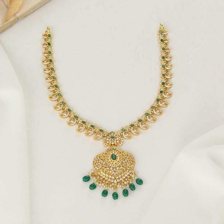 92.5 Silver, 24 kt gold-plated, Jivantha Short Necklace | SHOBITAM