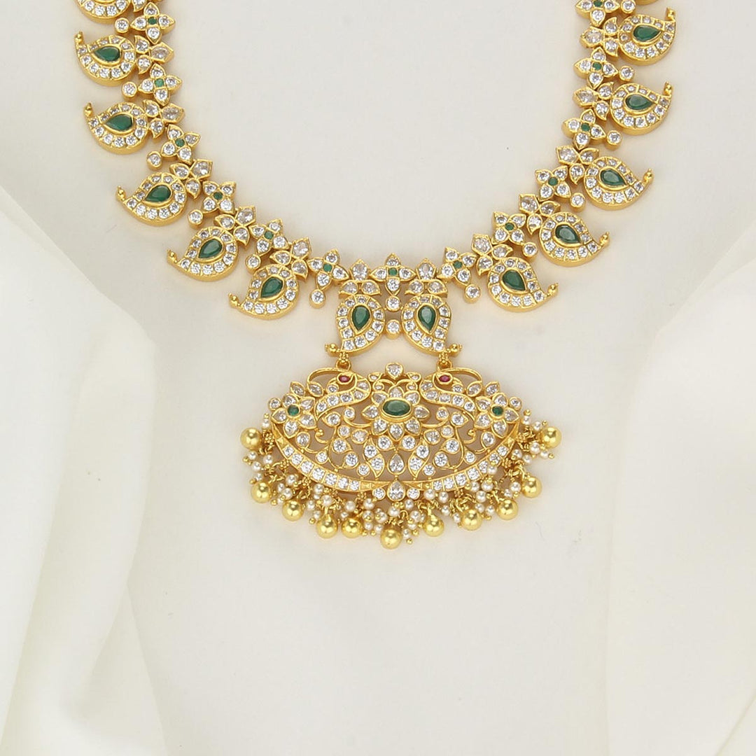 92.5 Silver, 24 kt gold-plated, Kiara Long Necklace | SHOBITAM