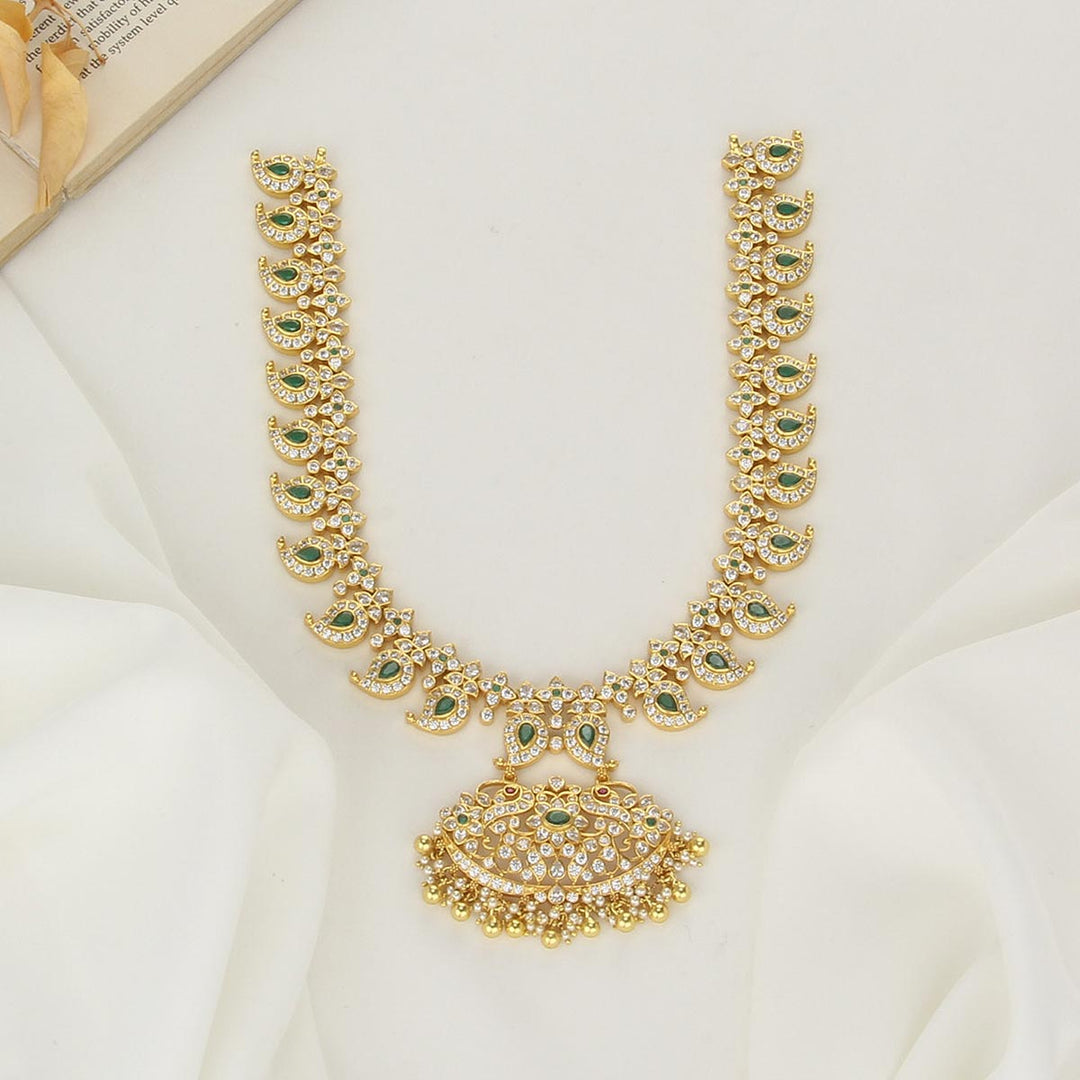 92.5 Silver, 24 kt gold-plated, Kiara Long Necklace | SHOBITAM