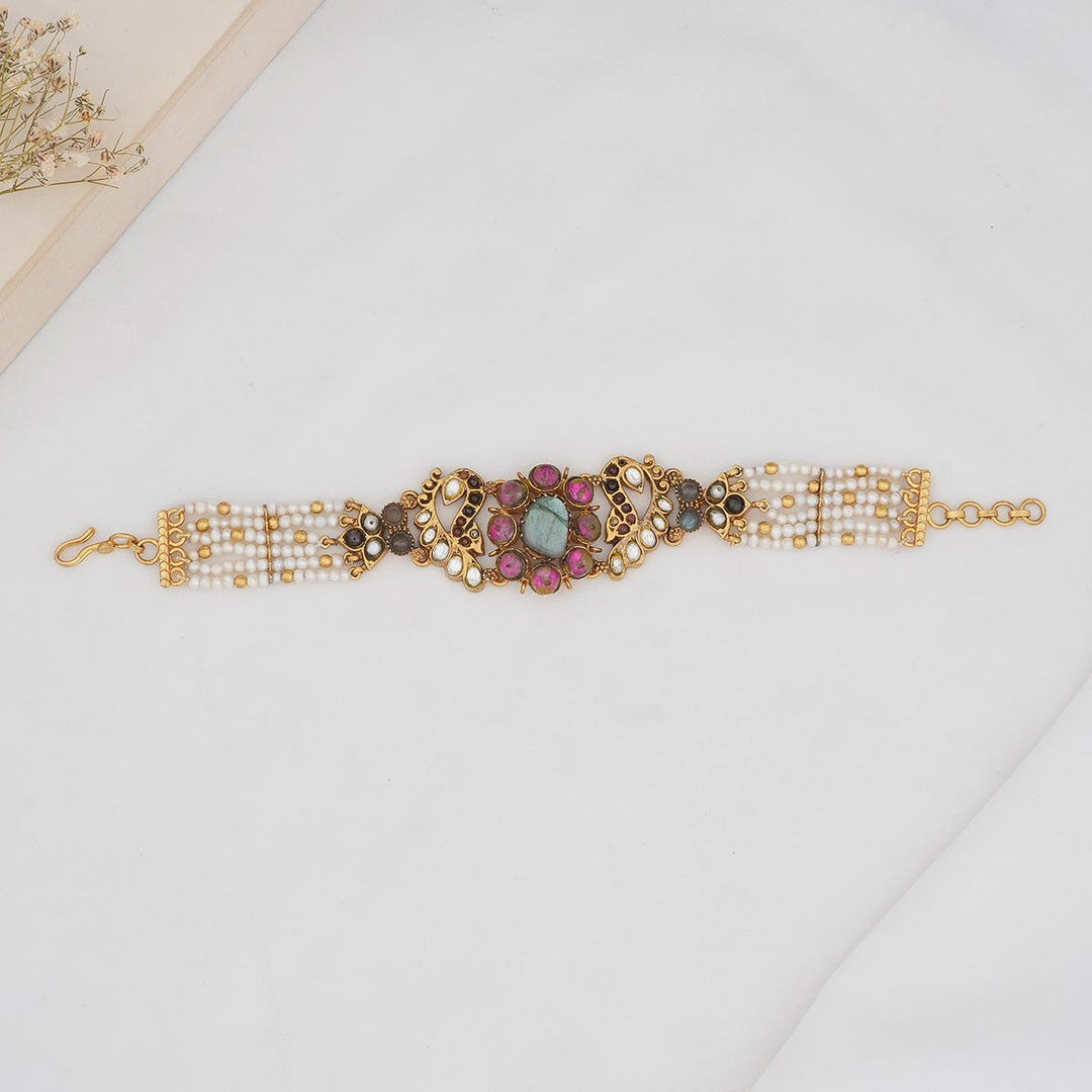 92.5 Silver and 24kt gold-plated, Stunning Look Choker Necklace | SHOBITAM