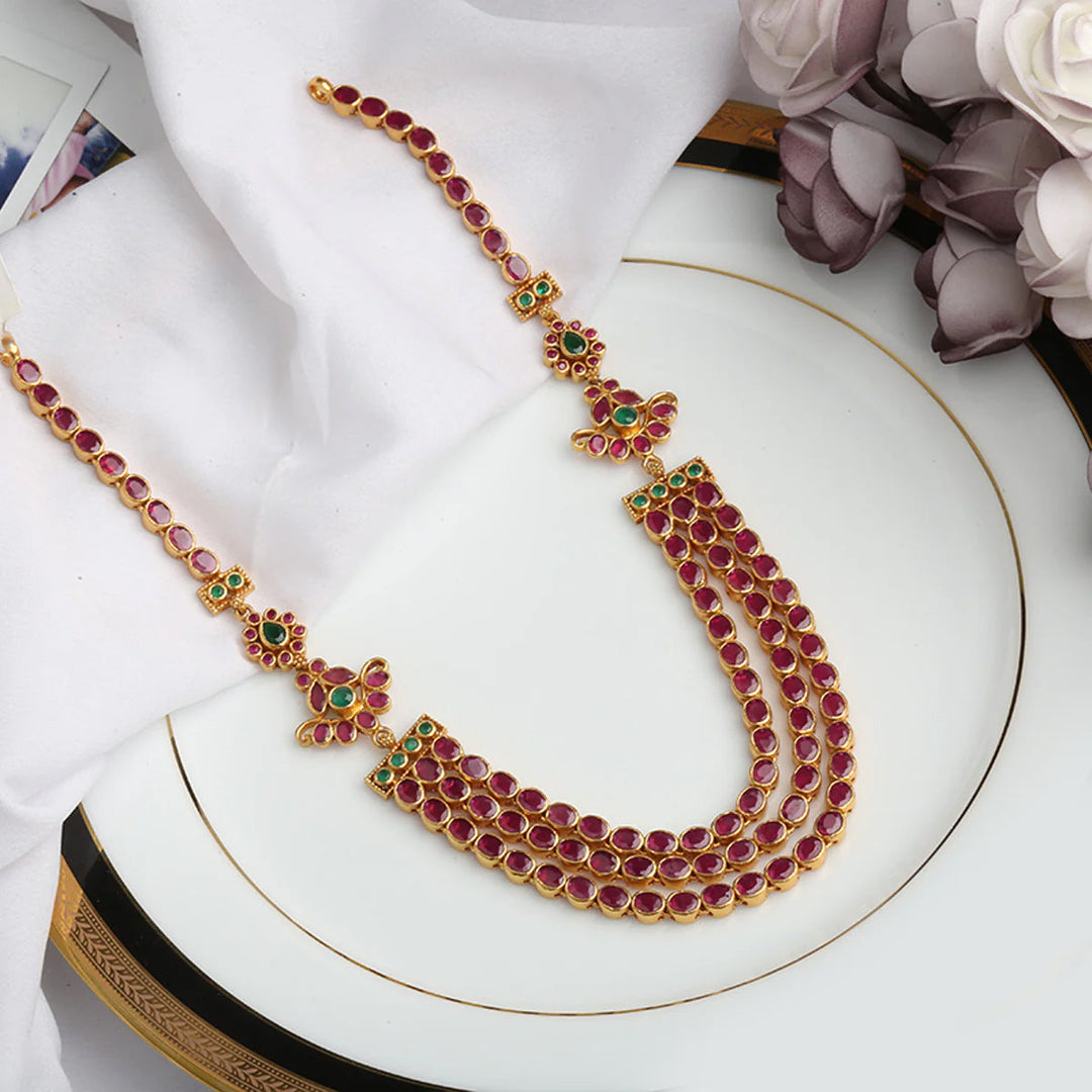 Stunning Three Layered Pure 92.5 Silver Necklace - Shobitam Top Seller!
