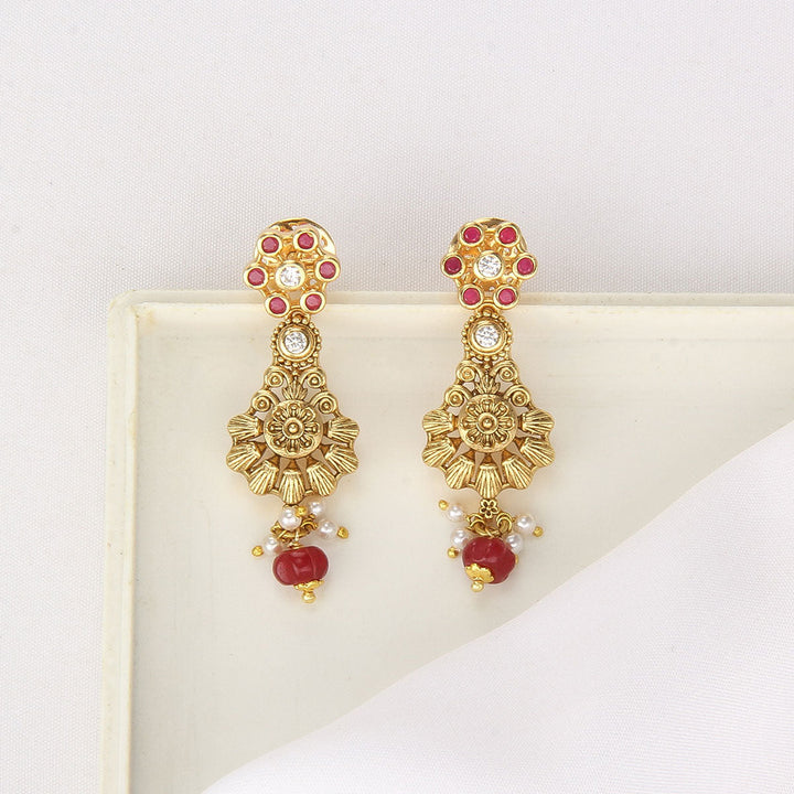 Pure 92.5 Silver, 24kt Gold Plated Majestic Nagas Short Necklace Set | SHOBITAM