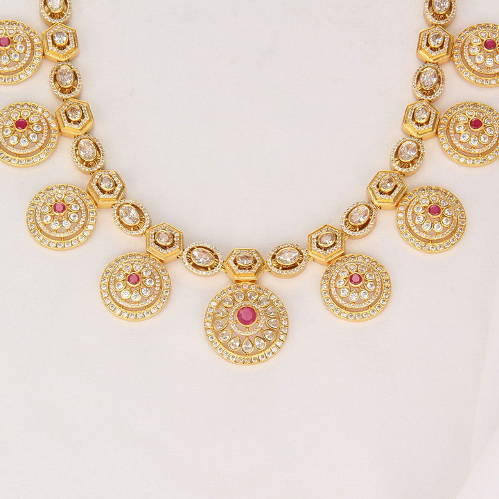 Pure 92.5 Silver, 24kt Gold Plated Spark Charm Long Necklace | SHOBITAM