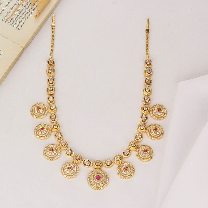 Pure 92.5 Silver, 24kt Gold Plated Spark Charm Long Necklace | SHOBITAM