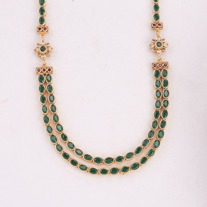 92.5 Sterling Silver, With Gold Plated Alisha Reversible Stone Necklace | SHOBITAM