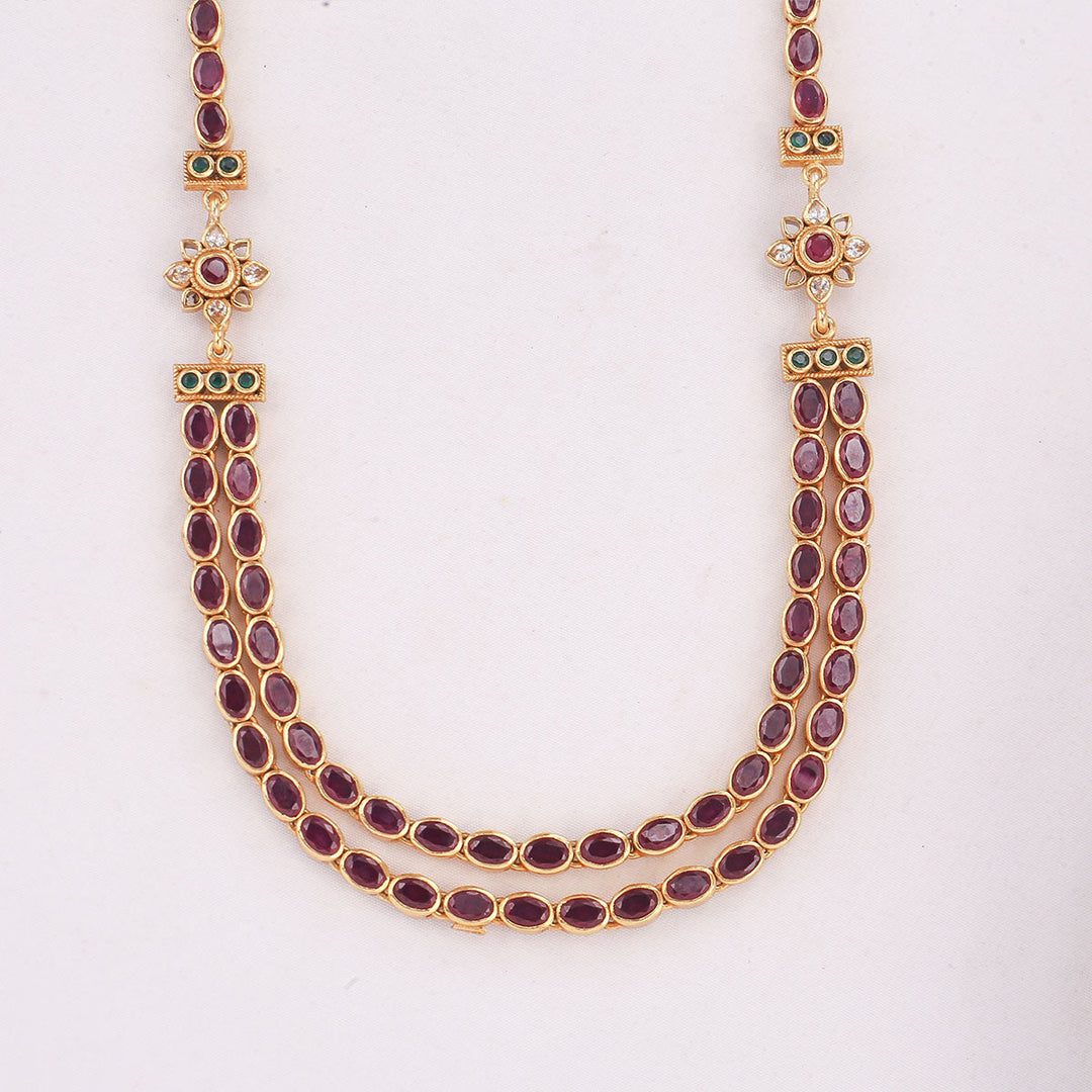 92.5 Sterling Silver, With Gold Plated Alisha Reversible Stone Necklace | SHOBITAM