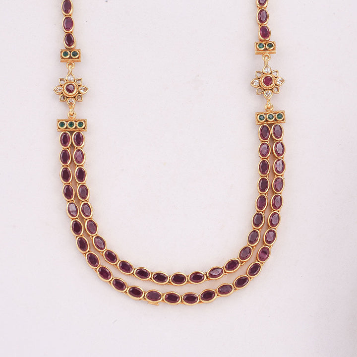 92.5 Sterling Silver, With Gold Plated Alisha Reversible Stone Necklace | SHOBITAM