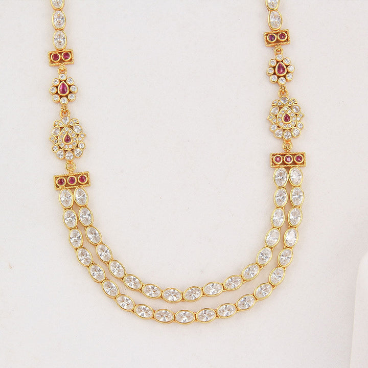 92.5 Sterling Silver, With Gold Plated Hirantha Stone Necklace | SHOBITAM