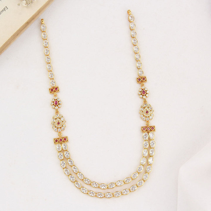 92.5 Sterling Silver, With Gold Plated Hirantha Stone Necklace | SHOBITAM