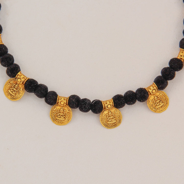 92.5 Silver, 22kt Gold Plated Dhanya Rope Necklace | SHOBITAM