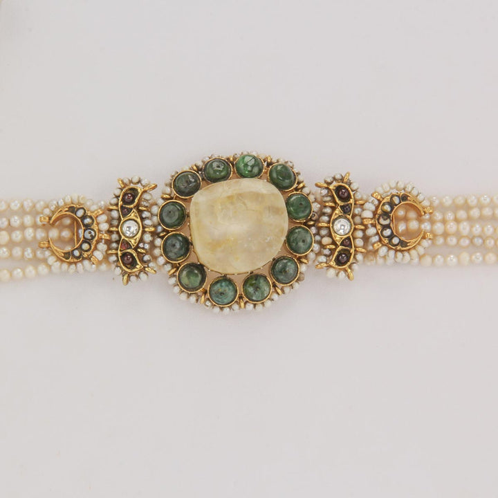92.5 Silver Rithika Choker Necklace|shobitam