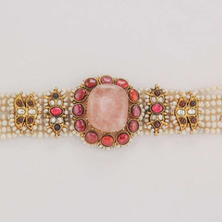92.5 Silver Yashasvi Choker Necklace | SHOBITAM
