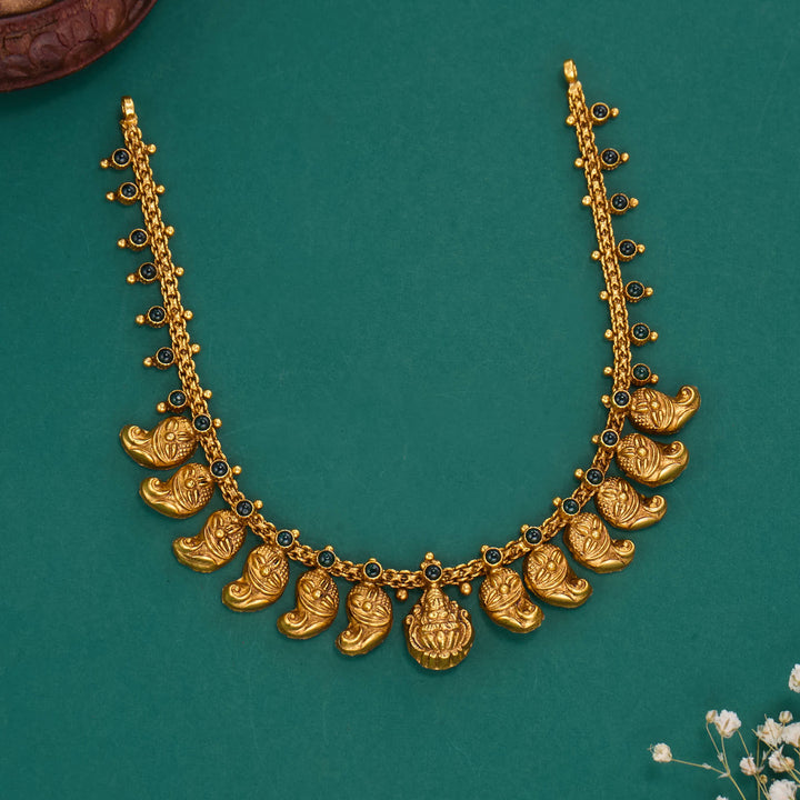 Pure 92.5 Silver, 24kt Gold Plated Aashmikha Nagas Short Necklace | SHOBITAM