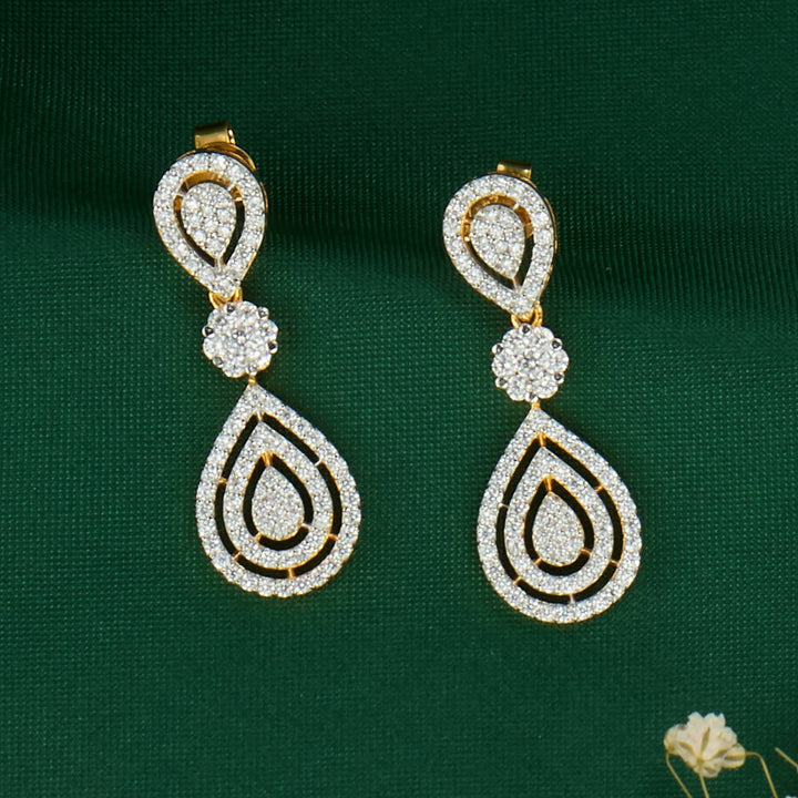 Pure 92.5 Silver Sparkle Short Necklace Set | SHOBITAM
