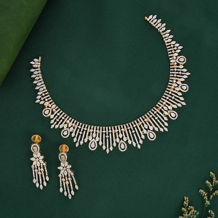 92.5 silver Gaia Short Necklace Set | SHOBITAM