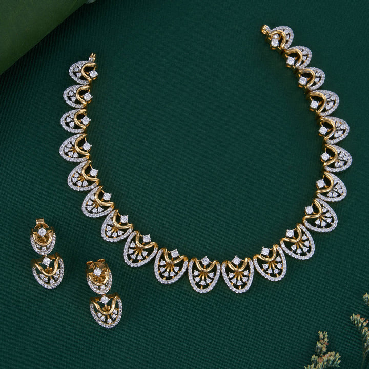 Pure 92.5 Silver Freyja Short Necklace Set | SHOBITAM