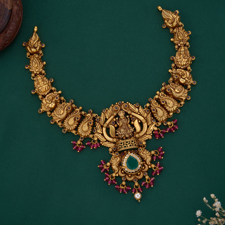 Pure 92.5 Silver, 24kt Gold Plated Shobitha Nagas Short Necklace | SHOBITAM