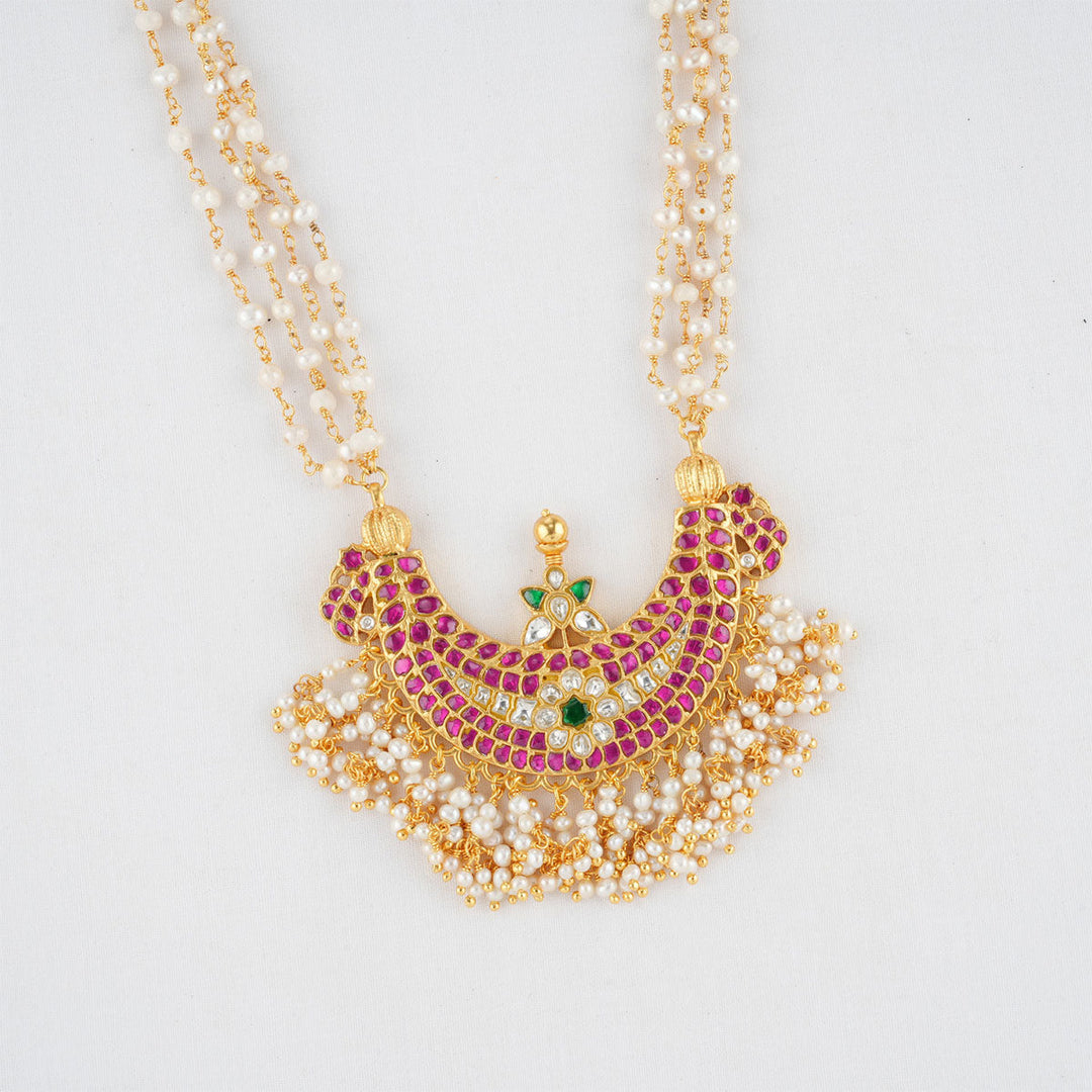 Pure 92.5 Silver Striking Long Necklace | SHOBITAM