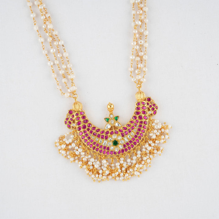 Pure 92.5 Silver Striking Long Necklace | SHOBITAM