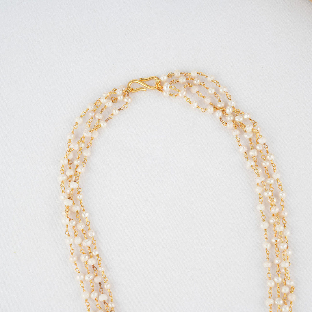 Pure 92.5 Silver Striking Long Necklace | SHOBITAM