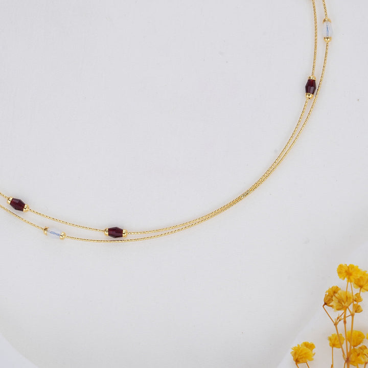 92.5 Silver 24kt Gold Plated Sarinka Hasli Necklace | SHOBITAM
