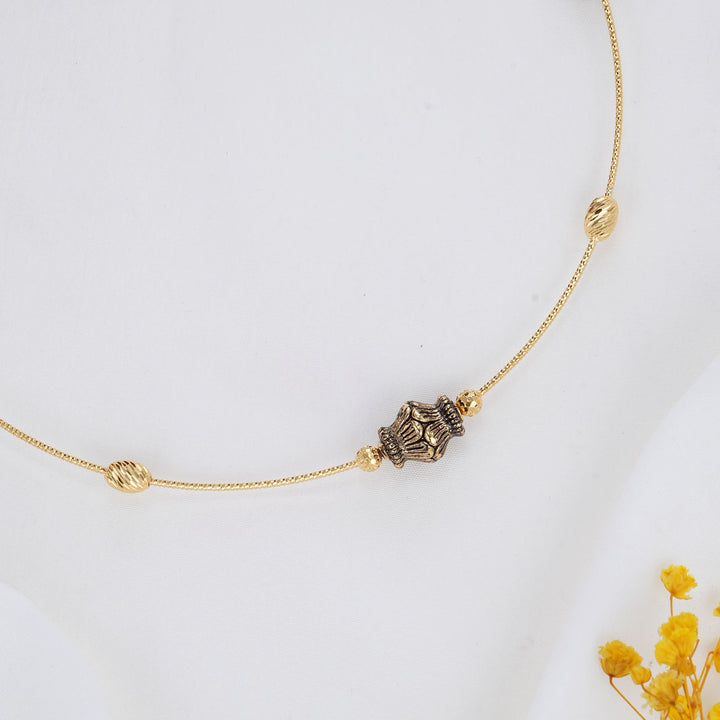 92.5 Silver 24kt Gold Plated Stella Hasli Necklace | SHOBITAM